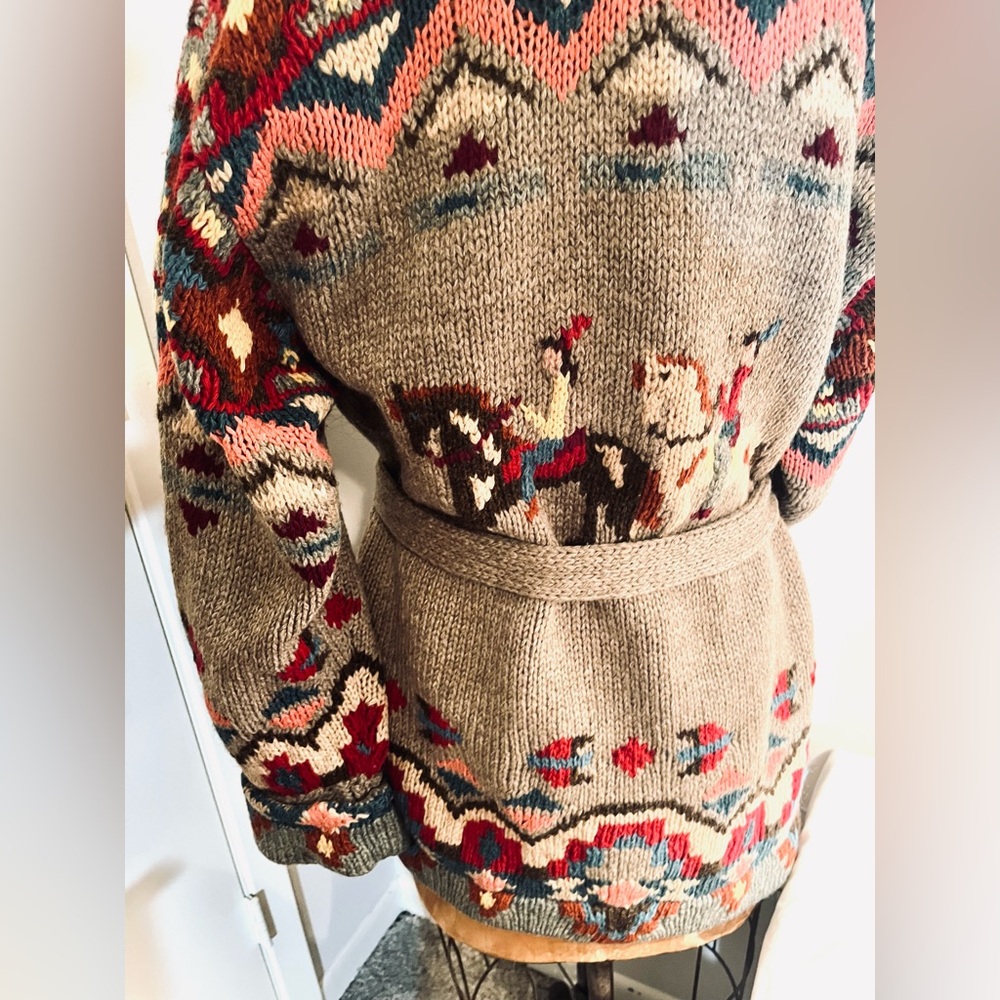 Rare Vintage Collector’s Ralph Lauren Country Cardigan Sweater - Picture 4 of 12